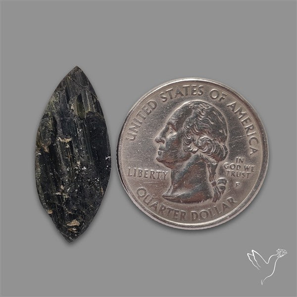 Black Tourmaline Raw Face Druzy