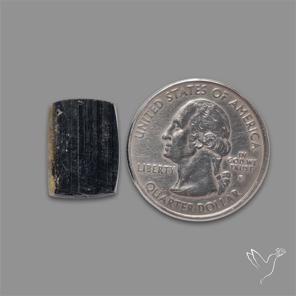 Black Tourmaline Raw Face Druzy
