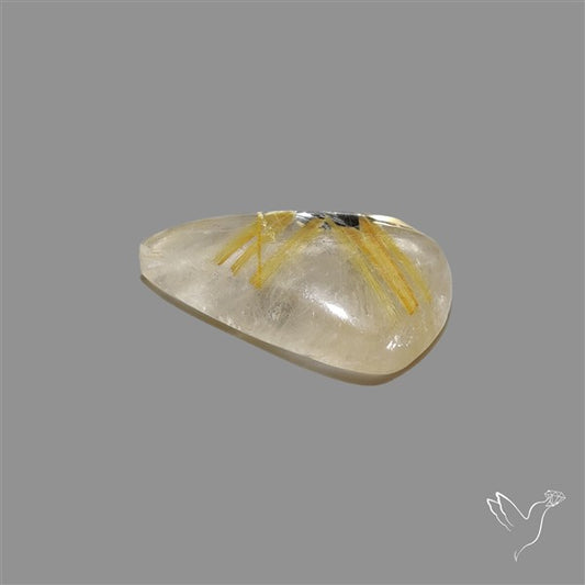 Star Golden Rutilated Quartz Cabochon