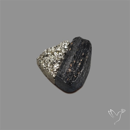 Pyrite And Black Tourmaline Intarcia Druzy