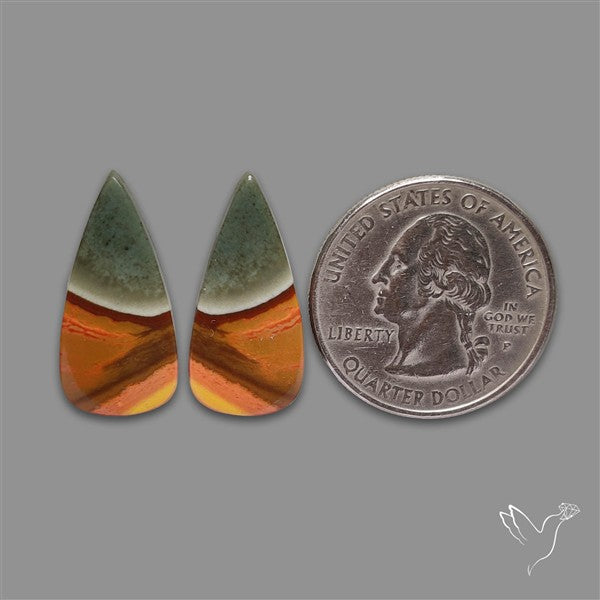 Polychrome Picture Jasper Pair