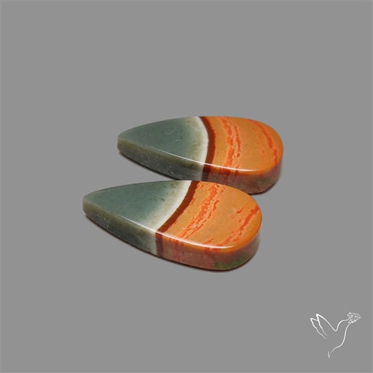Polychrome Picture Jasper Pair