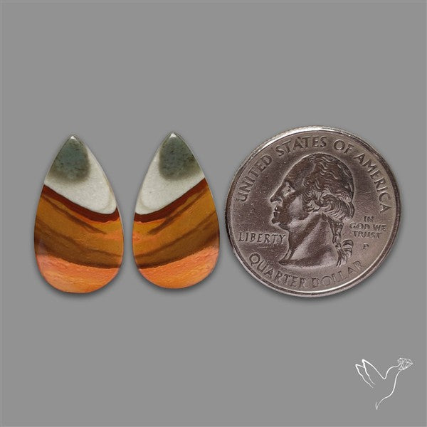 Polychrome Picture Jasper Pair