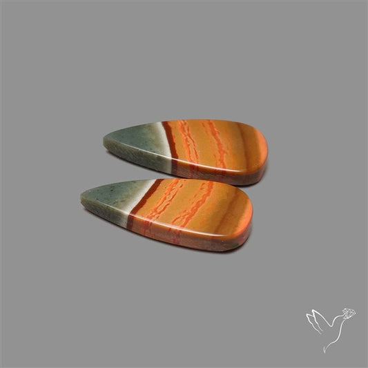 Polychrome Picture Jasper Pair