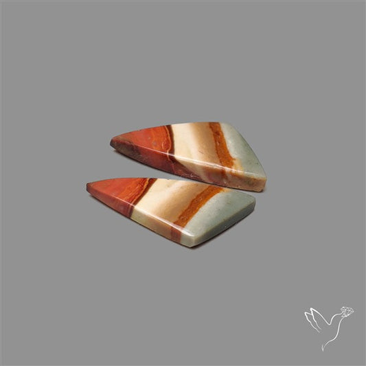 Polychrome Picture Jasper Pair