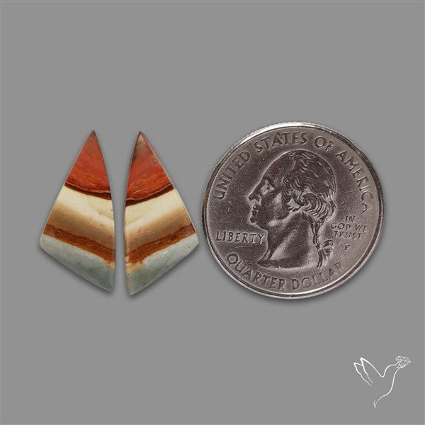 Polychrome Picture Jasper Pair