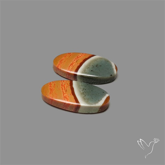 Polychrome Picture Jasper Pair