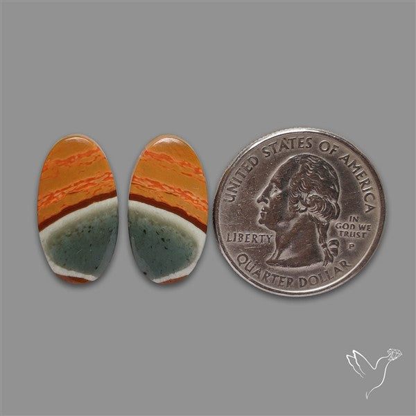 Polychrome Picture Jasper Pair