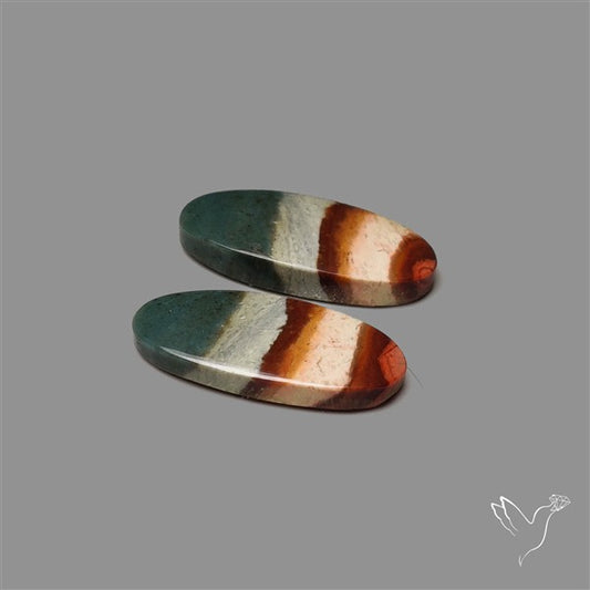 Polychrome Picture Jasper Pair