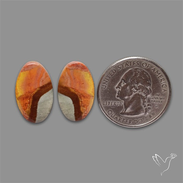 Polychrome Picture Jasper Pair