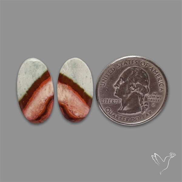 Polychrome Picture Jasper Pair