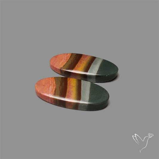 Polychrome Picture Jasper Pair