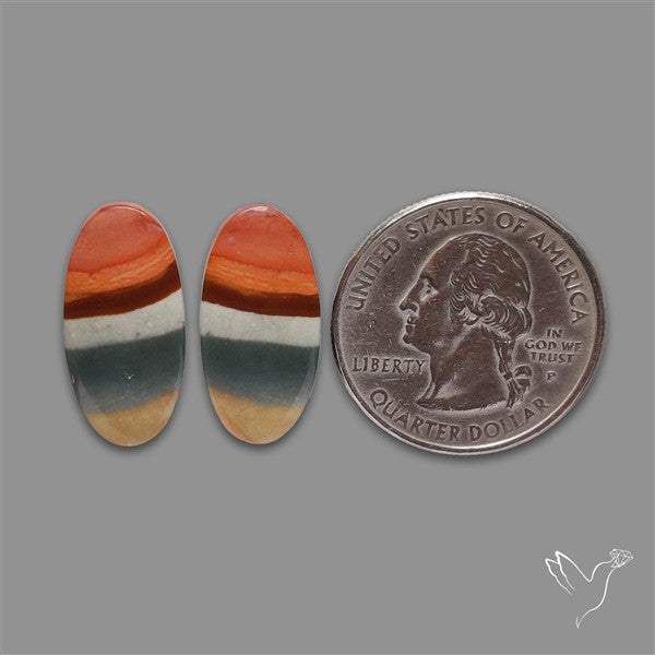 Polychrome Picture Jasper Pair