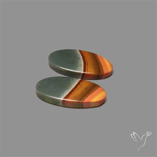 Polychrome Picture Jasper Pair