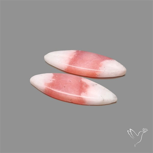 Peruvian Pink Opal Pair Bicolor