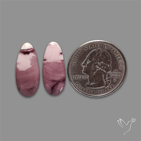 Hyacinth Jasper Cabochons Pair
