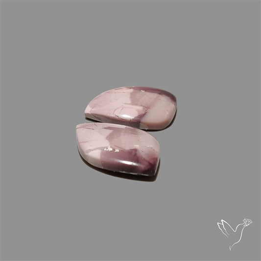 Hyacinth Jasper Cabochons Pair