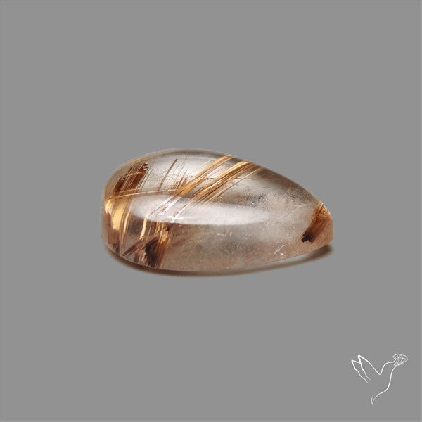 Copper Rutilated Quartz Cabochon