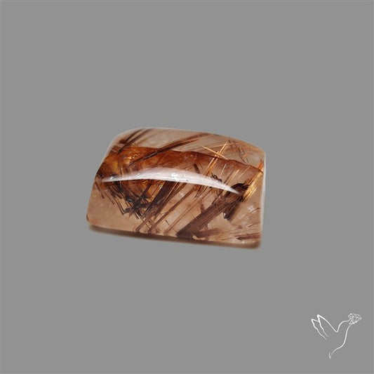 Copper Rutilated Quartz Cabochon