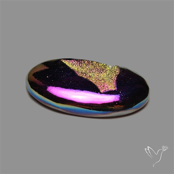 Titanium Coated Chalcedony Druzy Pocket