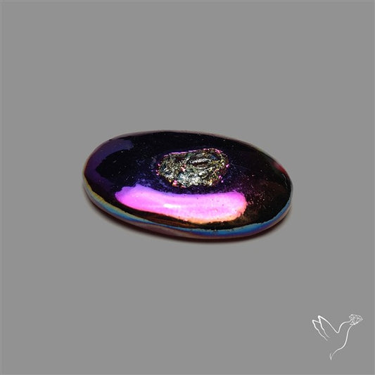 Titanium Coated Chalcedony Druzy Pocket