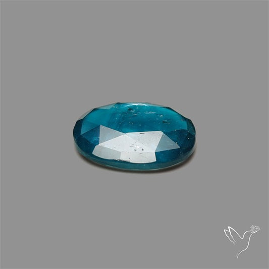 Teal Kyanite Rose Cut High Grade Deep Teal Blue