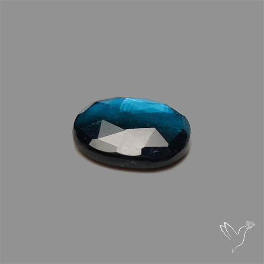 Teal Kyanite Rose Cut High Grade Deep Teal Blue