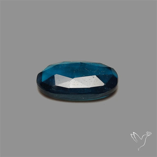Teal Kyanite Rose Cut High Grade Deep Teal Blue