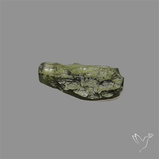 Raw Face Moldavite (Polished Flat Backed)