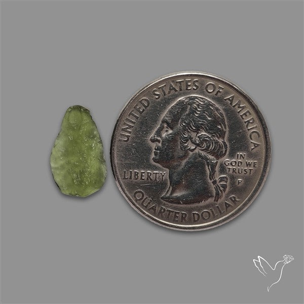 Raw Face Moldavite (Polished Flat Backed)