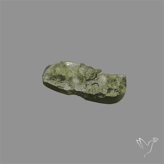 Raw Face Moldavite (Polished Flat Backed)