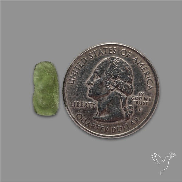 Raw Face Moldavite (Polished Flat Backed)