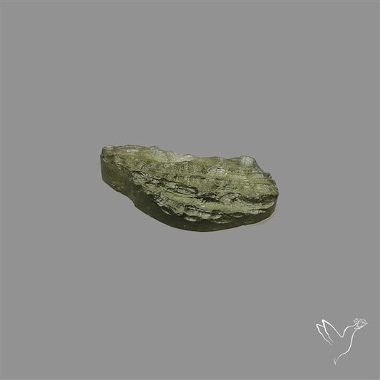 Raw Face Moldavite (Polished Flat Backed)
