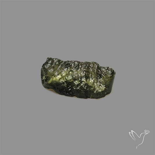 Raw Face Moldavite (Polished Flat Backed)