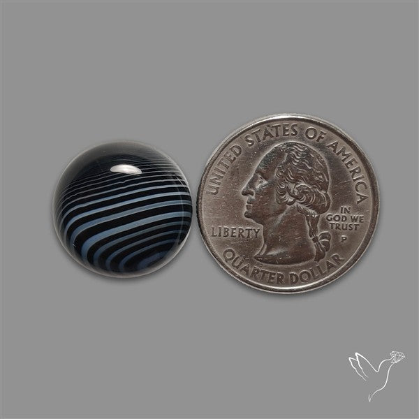 Tuxedo Agate Banded Agate Cabochon