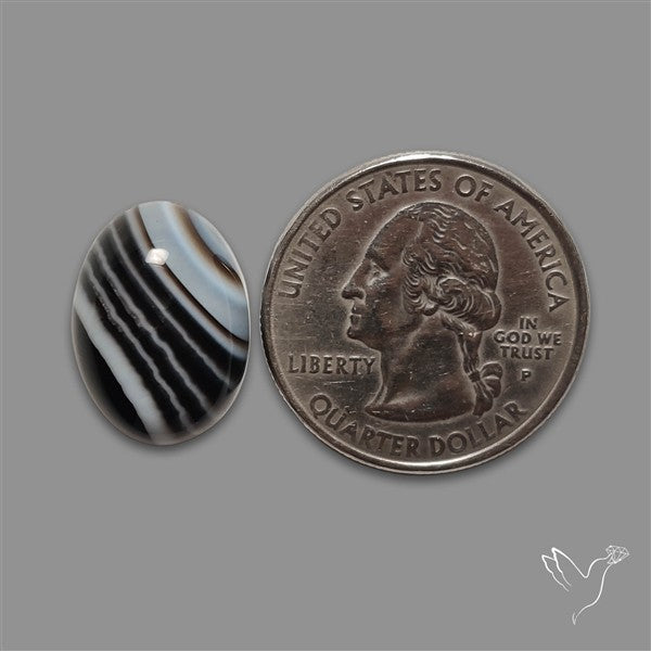 Tuxedo Agate Banded Agate Cabochon