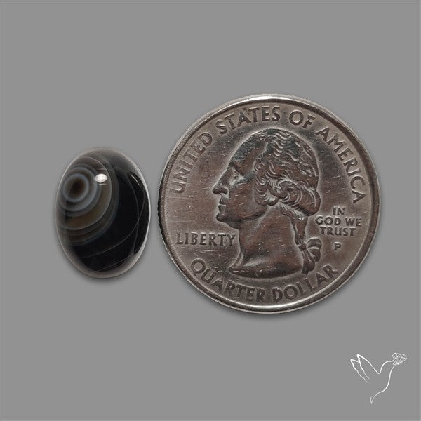 Tuxedo Agate Banded Agate Cabochon