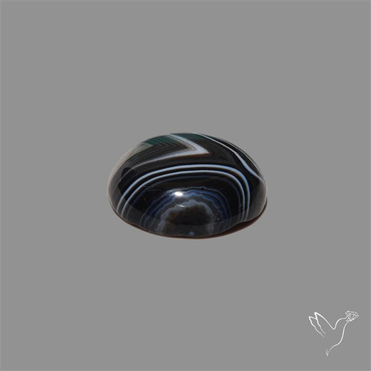 Tuxedo Agate Banded Agate Cabochon