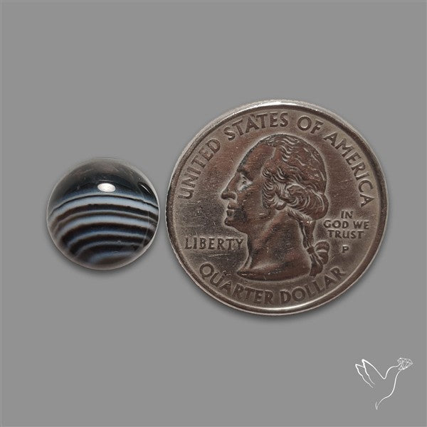 Tuxedo Agate Banded Agate Cabochon