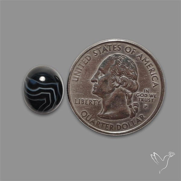 Tuxedo Agate Banded Agate Cabochon