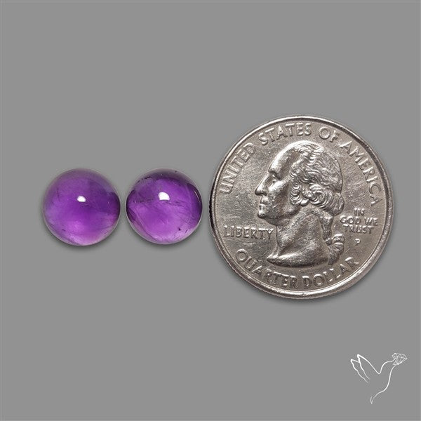 Gemmy Amethyst Pair