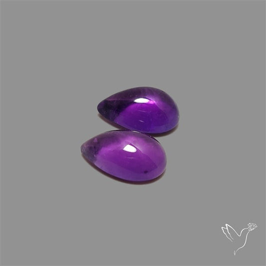 Gemmy Amethyst Pair