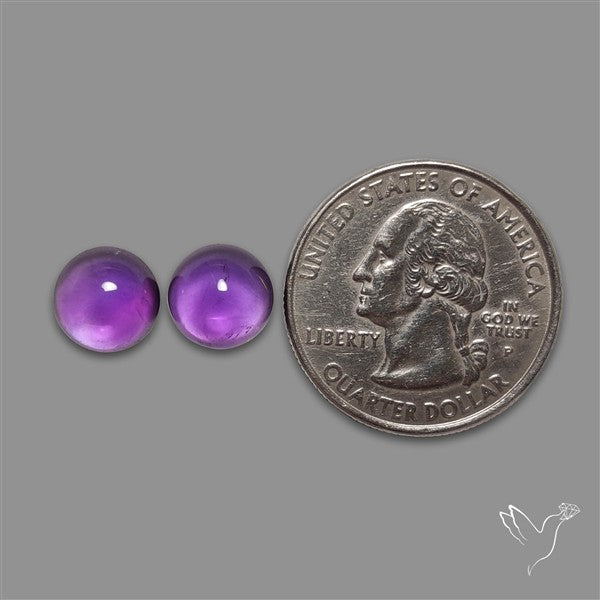 Gemmy Amethyst Pair