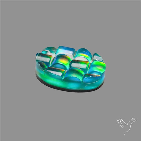 Aurora Opal Checker Carving Doublet