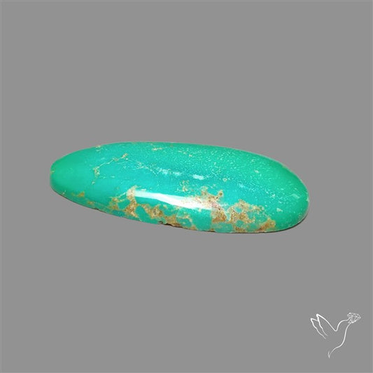 Natural Green Hubei Turquoise Cabochon
