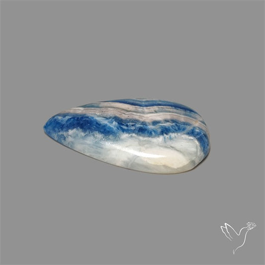 Blue Scheelite Cabochon aka Lapis Lace Agate