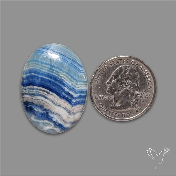 Blue Scheelite Cabochon aka Lapis Lace Agate