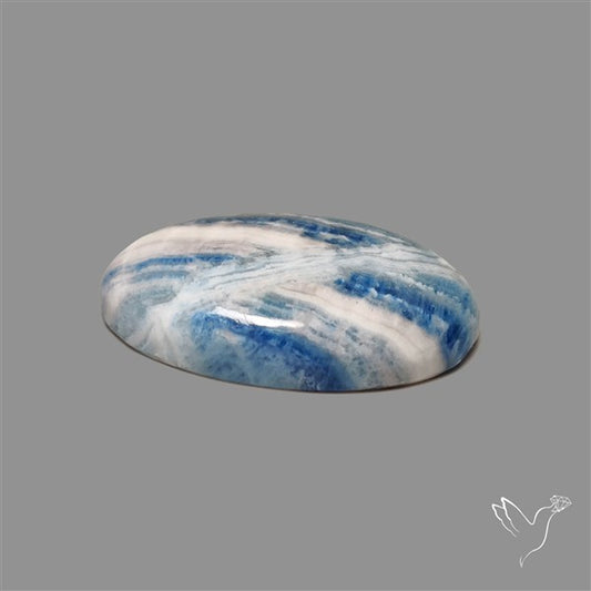 Blue Scheelite Cabochon aka Lapis Lace Agate