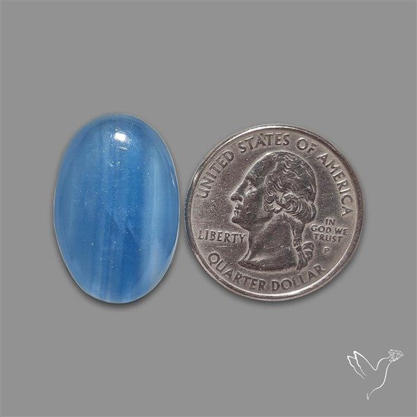 Caribbean Onyx Blue Calcite Cabochon