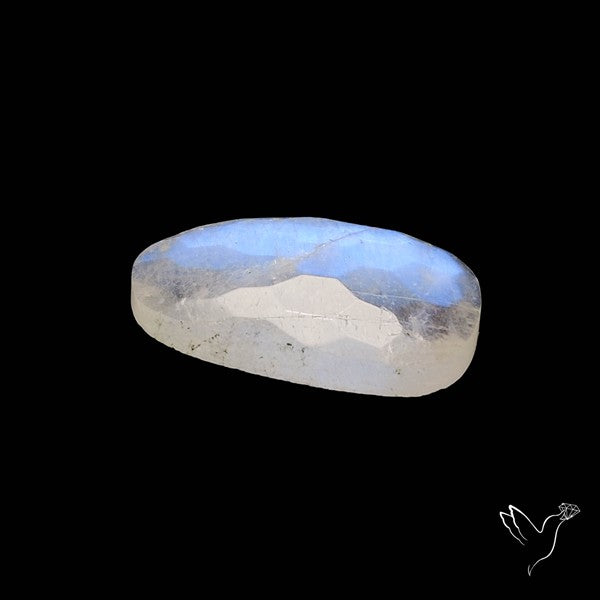 Honeycomb Cut Belomorite Blue Moonstone